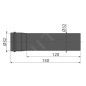 Alcadrain Siphons - Rallonge DN32, noir mat A4000BLACK Alcadrain Siphons - Rallonge DN32, noir mat A4000BLACK