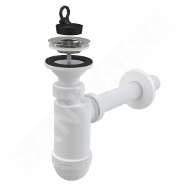 Alcadrain Siphons - Siphon d'évier, avec grille en acier inoxydable A410