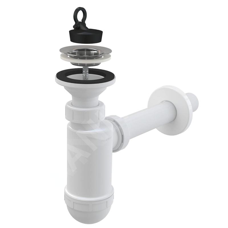Alcadrain Siphons - Siphon d'évier, avec grille en acier inoxydable A410 Alcadrain Siphons - Siphon d'évier, avec grille en acier inoxydable A410