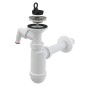 Alcadrain Siphons - Siphon de lavabo avec grille en acier inoxydable, avec raccordement A410P Alcadrain Siphons - Siphon de lavabo avec grille en acier inoxydable, avec raccordement A410P