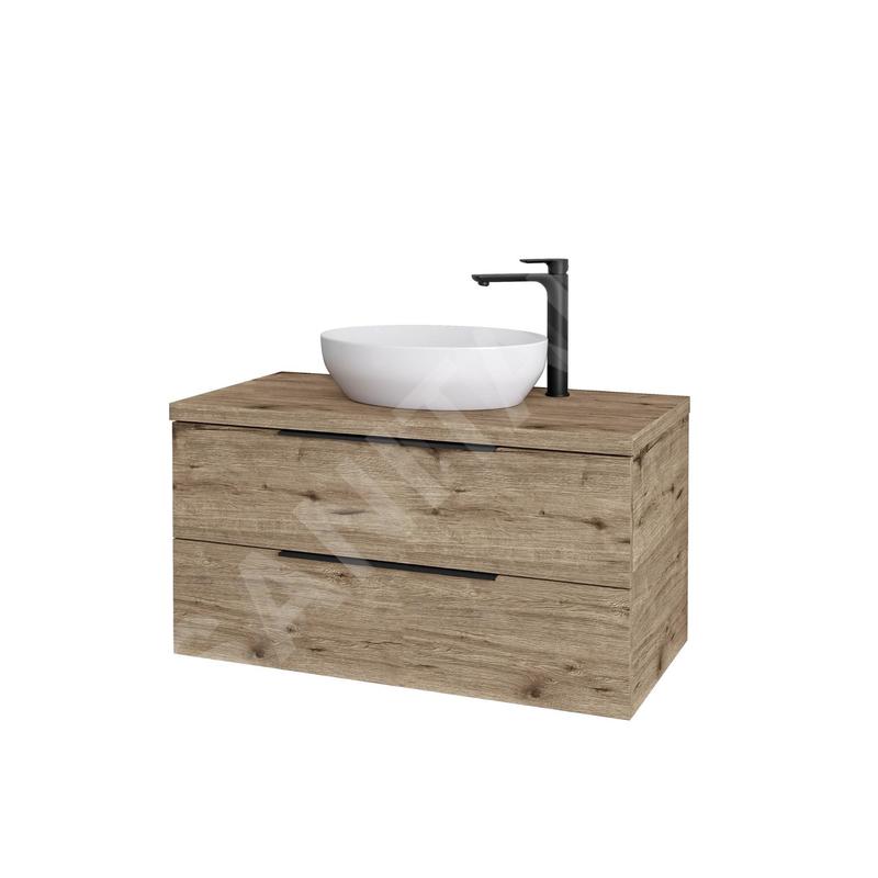 kielle Idolio - Meuble comprenant un plateau pour vasque 100x54x50 cm, avec découpe, hercule 50024103 kielle Idolio - Meuble comprenant un plateau pour vasque 100x54x50 cm, avec découpe, hercule 50024103