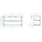 kielle Idolio - Meuble comprenant un plateau pour vasque 100x54x50 cm, avec découpe, hercule 50024103 kielle Idolio - Meuble comprenant un plateau pour vasque 100x54x50 cm, avec découpe, hercule 50024103