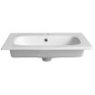 Sapho Sanovit Piedra - Lavabo pour meuble 61x47 cm, avec trop-plein, trou pour robinetterie, blanc 43061 Sapho Sanovit Piedra - Lavabo pour meuble 61x47 cm, avec trop-plein, trou pour robinetterie, blanc 43061