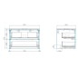 kielle Idolio - Meuble comprenant un plateau pour vasque 80x54x50 cm, avec découpe, blanc brillant 50024800 kielle Idolio - Meuble comprenant un plateau pour vasque 80x54x50 cm, avec découpe, blanc brillant 50024800