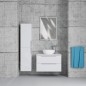 kielle Idolio - Meuble comprenant un plateau pour vasque 80x54x50 cm, avec découpe, blanc brillant 50024800 kielle Idolio - Meuble comprenant un plateau pour vasque 80x54x50 cm, avec découpe, blanc brillant 50024800