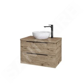 kielle Idolio - Meuble comprenant un plateau pour vasque 80x54x50 cm, avec découpe, hercule 50024803