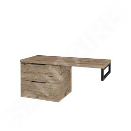 kielle Idolio - Meuble 60x50x50 cm, comprenant console et plateau 120 cm pour vasque, avec découpe, hercule 50024S123