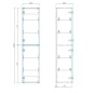 kielle Idolio - Armoire suspendue haute 155x35x35 cm, caramel 50224011