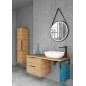 kielle Idolio - Armoire suspendue haute 155x35x35 cm, caramel 50224011