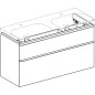 Geberit Smyle Square - Meuble pour lavabo, 1184x470x617 mm, 2 tiroirs, blanc brillant / blanc mat 500.356.00.1 Geberit Smyle Square - Meuble pour lavabo, 1184x470x617 mm, 2 tiroirs, blanc brillant / blanc mat 500.356.00.1