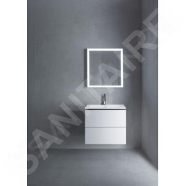 Duravit L-Cube - Meuble sous lavabo 550x620x481 mm, 2 tiroirs, blanc mat LC624001818