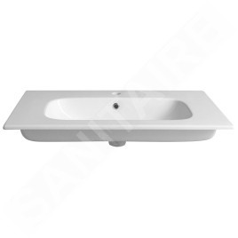Sapho Sanovit Piedra - Lavabo pour meuble 81x47 cm, avec trop-plein, trou pour robinetterie, blanc 43081