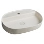 Sapho Isvea - Lavabo à poser 60x40 cm, trou pour robinet, ivoire 10NF65060-2K