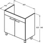 Ideal Standard Tempo - Meuble sous lavabo 800x440x740 mm, blanc brillant E3241WG Ideal Standard Tempo - Meuble sous lavabo 800x440x740 mm, blanc brillant E3241WG
