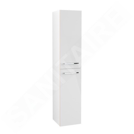 Villeroy & Boch Avento - Armoire, 350x1760x372 mm, 2 portes, Crystal White A89400B4
