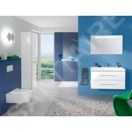 Villeroy & Boch Avento - Armoire, 350x1760x372 mm, 2 portes, Crystal White A89400B4