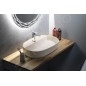 Sapho Isvea - Lavabo à poser 60x40 cm, trou pour robinet, ivoire 10NF65060-2K