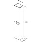 Ideal Standard Tempo - Meuble colonne 300x235x1500 mm, chêne cérusé E3243OS