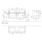Villeroy & Boch Collaro - Meuble-vasque, 1154x546x444 mm, 4 tiroirs, Glossy White C01200DH Villeroy & Boch Collaro - Meuble-vasque, 1154x546x444 mm, 4 tiroirs, Glossy White C01200DH