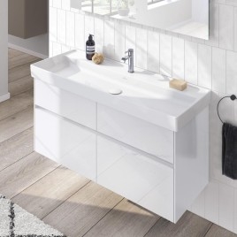 Villeroy & Boch Collaro - Meuble-vasque, 1154x546x444 mm, 4 tiroirs, Glossy White C01200DH