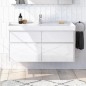 Villeroy & Boch Collaro - Meuble-vasque, 1154x546x444 mm, 4 tiroirs, Glossy White C01200DH Villeroy & Boch Collaro - Meuble-vasque, 1154x546x444 mm, 4 tiroirs, Glossy White C01200DH