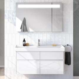 Villeroy & Boch Collaro - Meuble-vasque, 1154x546x444 mm, 4 tiroirs, Glossy White C01200DH