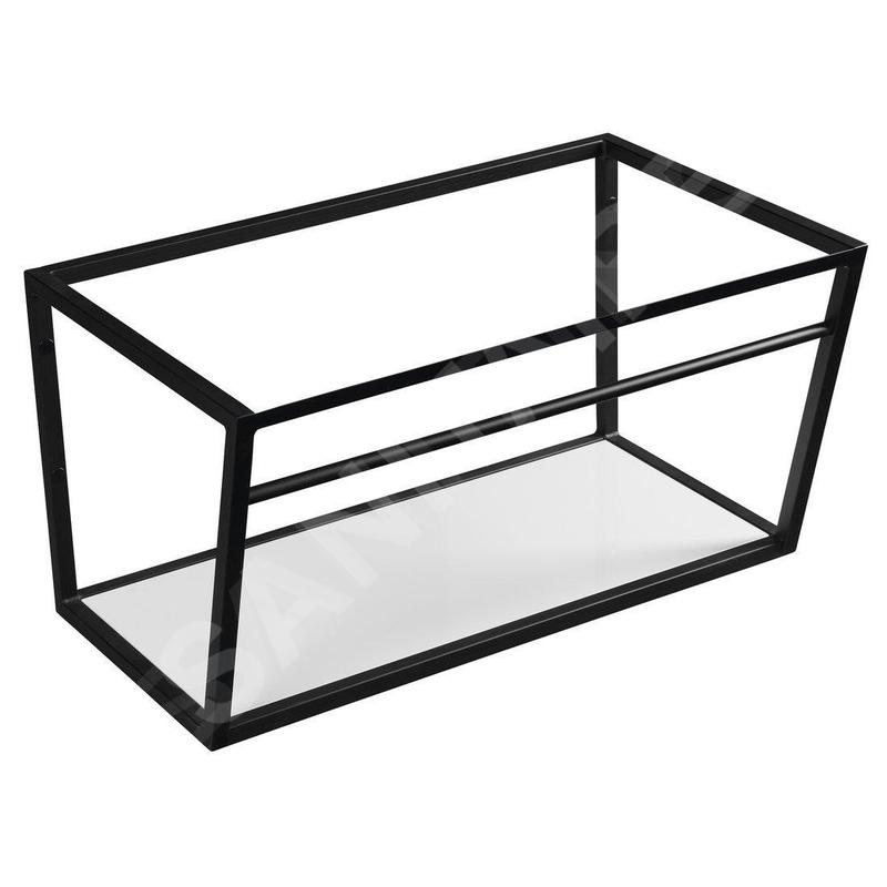 Sapho Ska - Support pour lavabo avec étagère, 750 mm, noir mat SKA102 Sapho Ska - Support pour lavabo avec étagère, 750 mm, noir mat SKA102