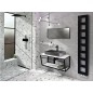 Sapho Ska - Support pour lavabo avec étagère, 750 mm, noir mat SKA102 Sapho Ska - Support pour lavabo avec étagère, 750 mm, noir mat SKA102