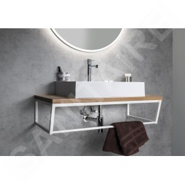 Sapho Ska - Support pour lavabo, 750 mm, noir mat SKA202