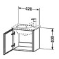 Duravit L-Cube - Meuble sous lavabo 400x420x294 mm, charnières à gauche, blanc mat LC6272L1818 Duravit L-Cube - Meuble sous lavabo 400x420x294 mm, charnières à gauche, blanc mat LC6272L1818