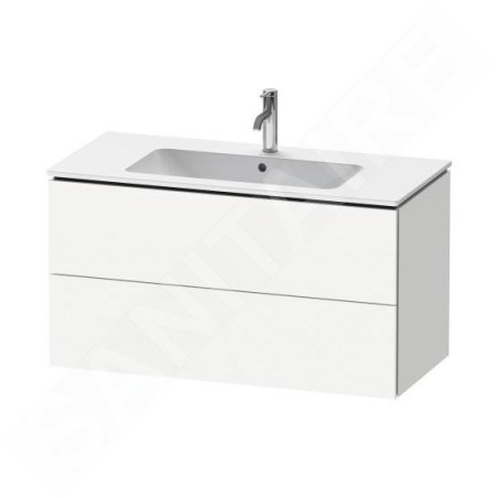 Duravit L-Cube - Meuble sous lavabo 550x1020x481 mm, 2 tiroirs, blanc mat LC624201818