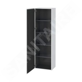 Duravit L-Cube - Armoire haute 1760x500x363 mm, charnière à gauche, blanc mat LC1181L1818