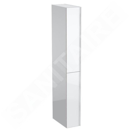 Geberit Acanto - Colonne haute 1730x220 mm, deux tiroirs, blanc poli 500.638.01.2