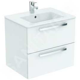 Ideal Standard Tempo - Meuble sous lavabo 600x440x550 mm, blanc brillant E3240WG