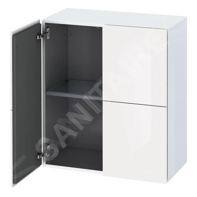 Duravit L-Cube - Armoire 800x700x363 mm, 2 portes, blanc brillant LC117702222 Duravit L-Cube - Armoire 800x700x363 mm, 2 portes, blanc brillant LC117702222