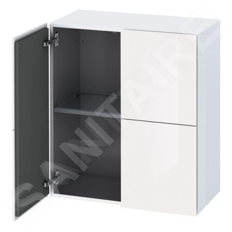 Duravit L-Cube - Armoire 800x700x363 mm, 2 portes, blanc brillant LC117702222