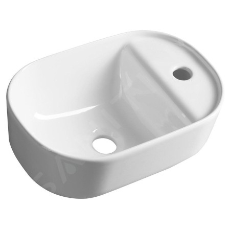 Sapho Manaki - Lave-main 42x28 mm, sans trop-plein, trou pour robinet, blanc TU0076