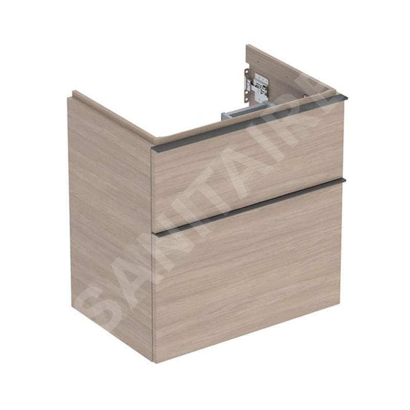 Geberit iCon - Meuble lavabo, 59x62x42 mm, 2 tiroirs, chêne 502.307.JH.1 Geberit iCon - Meuble lavabo, 59x62x42 mm, 2 tiroirs, chêne 502.307.JH.1