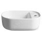 Sapho Manaki - Lave-main 42x28 mm, sans trop-plein, trou pour robinet, blanc TU0076