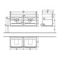 Villeroy & Boch Avento - Meuble sous lavabo 1180x514x452 mm, 4 tiroirs, Stone Oak A89300RK Villeroy & Boch Avento - Meuble sous lavabo 1180x514x452 mm, 4 tiroirs, Stone Oak A89300RK