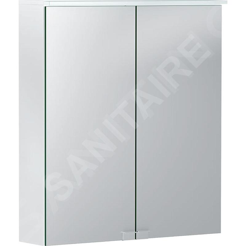 Geberit Option - Armoire de toilette avec éclairage, 600x675x180 mm, blanc 500.273.00.1 Geberit Option - Armoire de toilette avec éclairage, 600x675x180 mm, blanc 500.273.00.1