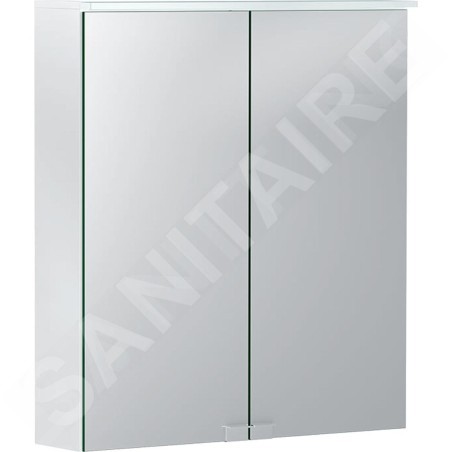 Geberit Option - Armoire de toilette avec éclairage, 600x675x180 mm, blanc 500.273.00.1