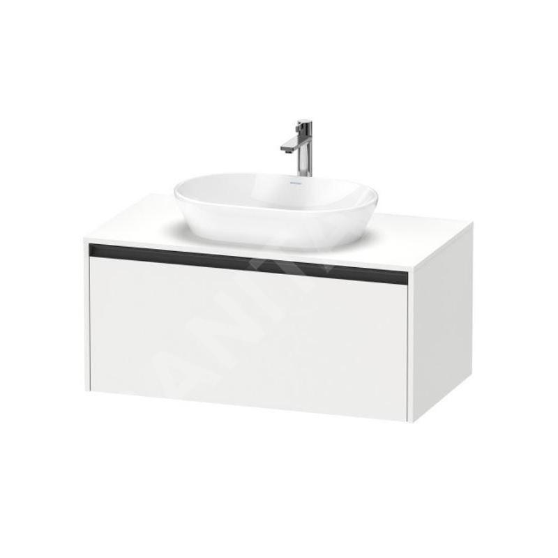 Duravit Ketho.2 - Meuble de lavabo avec découpe 459x1000x550 mm, 1 tiroir, blanc mat K24886018180000 Duravit Ketho.2 - Meuble de lavabo avec découpe 459x1000x550 mm, 1 tiroir, blanc mat K24886018180000