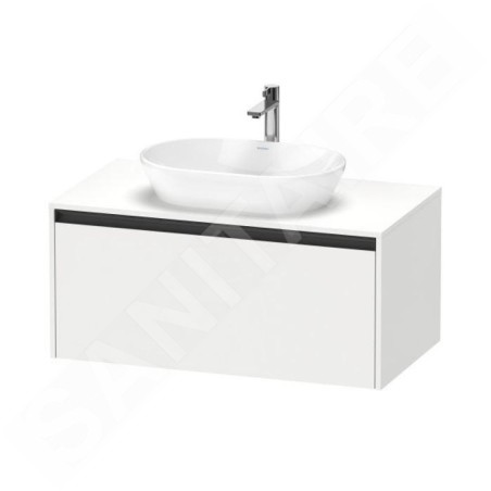 Duravit Ketho.2 - Meuble de lavabo avec découpe 459x1000x550 mm, 1 tiroir, blanc mat K24886018180000