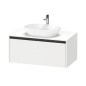 Duravit Ketho.2 - Meuble de lavabo avec découpe 459x1000x550 mm, 1 tiroir, blanc mat K24886018180000 Duravit Ketho.2 - Meuble de lavabo avec découpe 459x1000x550 mm, 1 tiroir, blanc mat K24886018180000