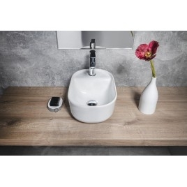 Sapho Manaki - Lave-main 42x28 mm, sans trop-plein, trou pour robinet, blanc TU0076