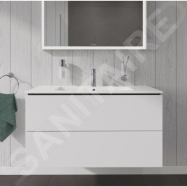 Duravit L-Cube - Meuble sous lavabo 550x1020x481 mm, 2 tiroirs, blanc brillant LC624202222