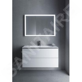 Duravit L-Cube - Meuble sous lavabo 550x1020x481 mm, 2 tiroirs, blanc brillant LC624202222