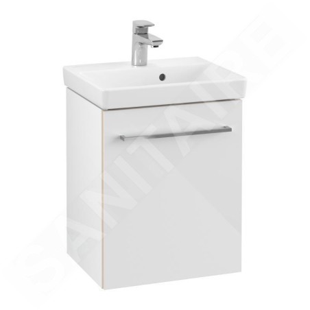 Villeroy & Boch Avento - Meuble-vasque, 430x514x352 mm, 1 porte, Crystal White A88700B4