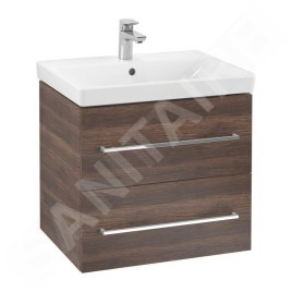 Villeroy & Boch Avento - Meuble-vasque, 580x514x452 mm, 2 tiroirs, Arizona Oak A88900VH